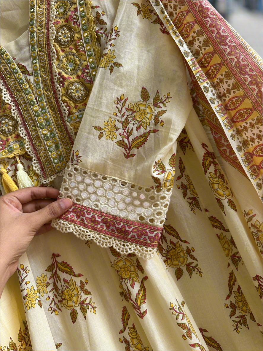 Blossom Bageecha Embroidered Anarkali Set