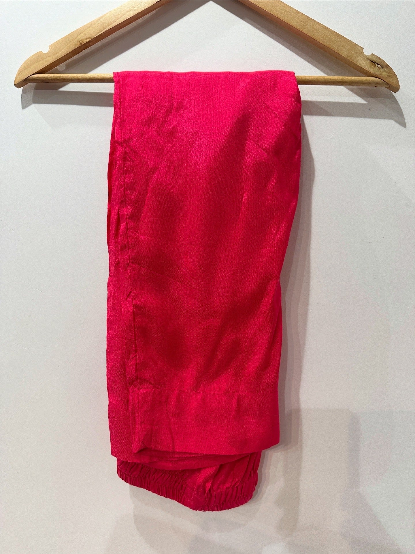 Fuchsia Muslin Schiffli Embroidered Suit with Cotton Lining