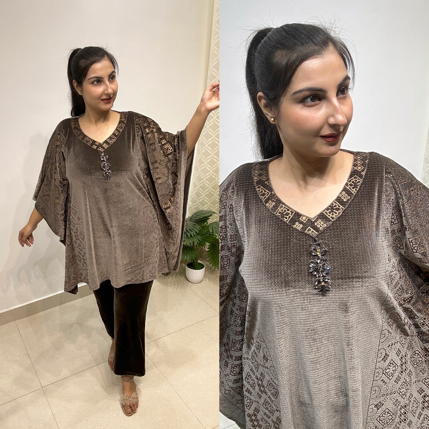 Velvet Kaftan Cord Set